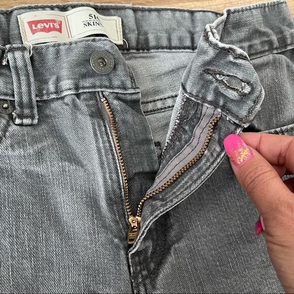 Levi’s 510 Gray Skinny Jeans Sz 16 Reg W28xL28 - Picture 6 of 12